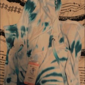 Blue tie dye hoodie